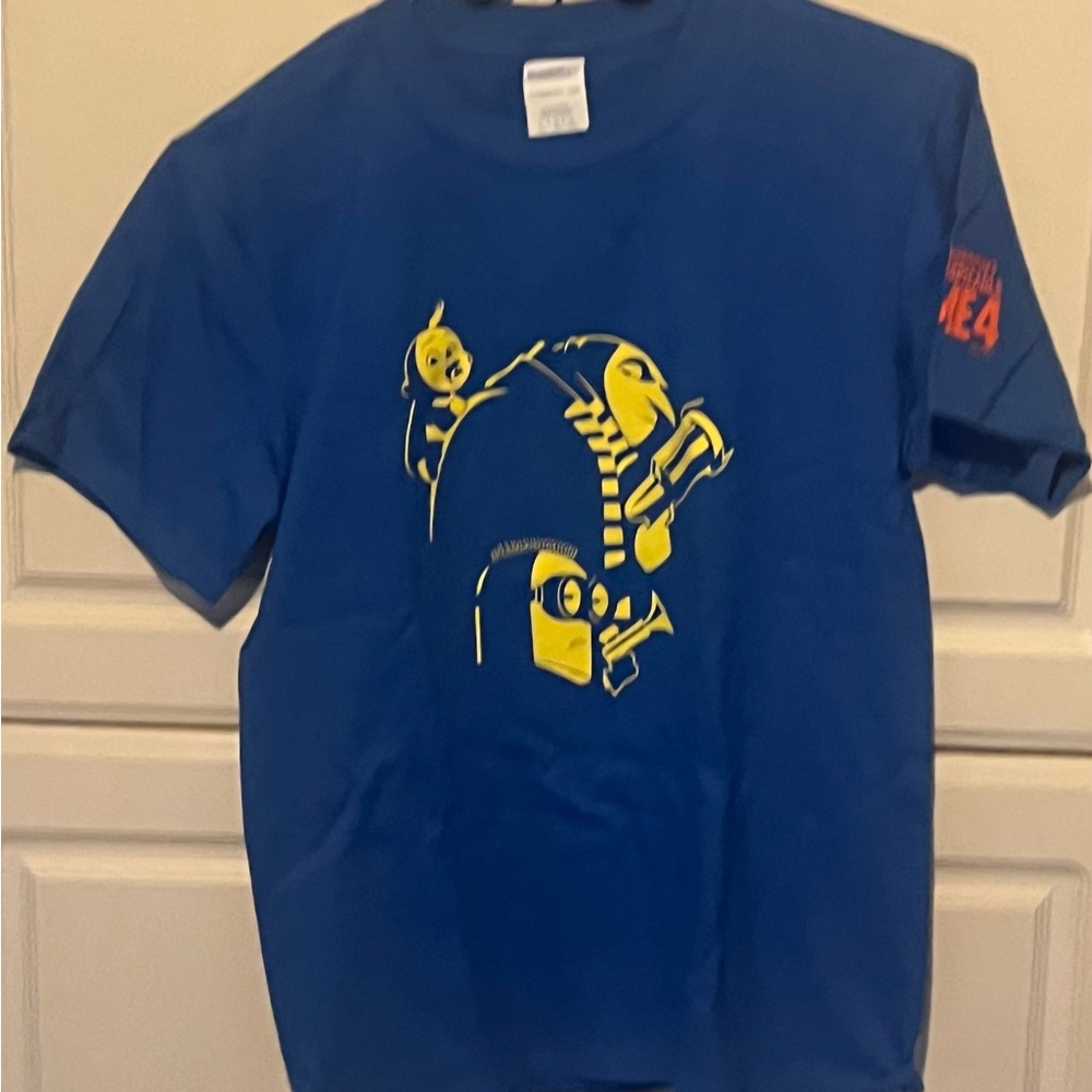 DESPICABLE ME 4 (2024) Promo T-shirt Blue (Youth L) NWOT